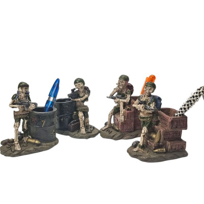 Pieštukinė skeletas kareivis (14cm) 2