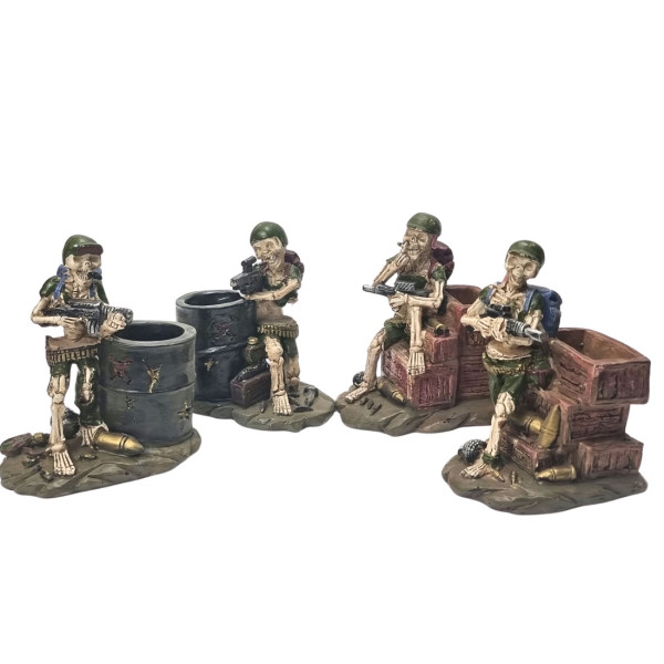 Pieštukinė skeletas kareivis (14cm)