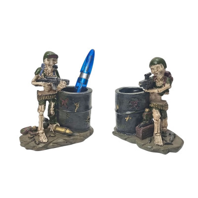 Pieštukinė skeletas kareivis (14cm) 3