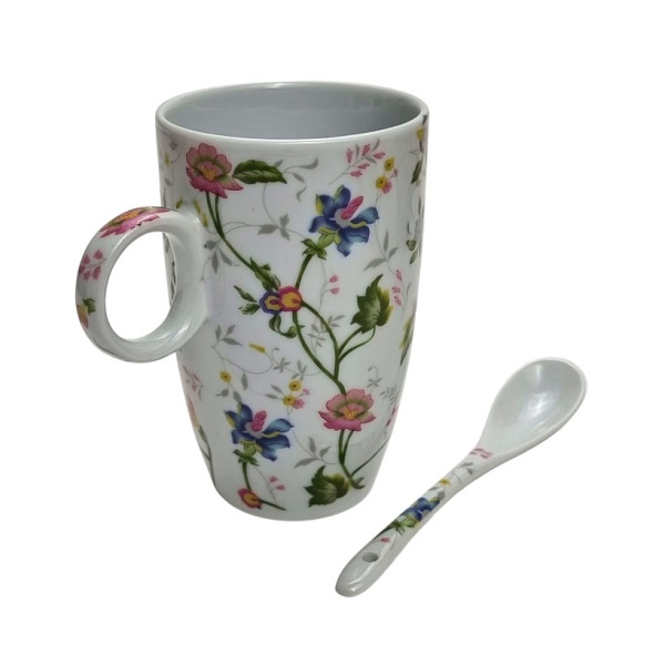 Puodelis su šaukšteliu (12 cm)