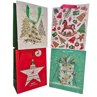 Kalėdinis maišelis dovanoms (33*26,4*13,7 cm)