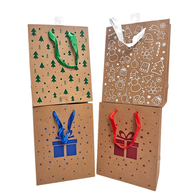 Kalėdinis maišelis eko (17,8*22,8*9,8 cm)