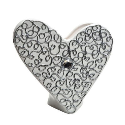 Vaza keramikinė širdis (L18 H18cm)