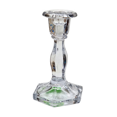 Stiklinė žvakidė stalo žvakėms (D9.5 H16cm) 2