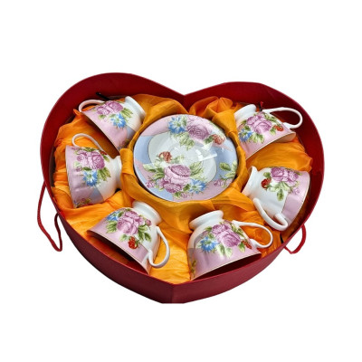 Puodelis su lėkštute 6asm (7 cm)