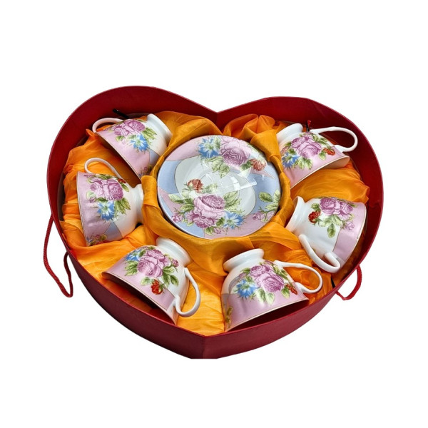 Puodelis su lėkštute 6asm (7 cm)