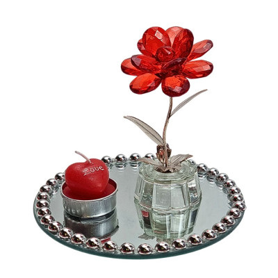 Stiklinė gėlė (6.5*5.5 H12.5) 6