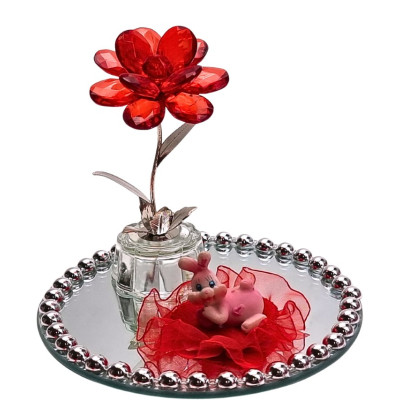 Medžiaginė širdelė ir kiškis 4