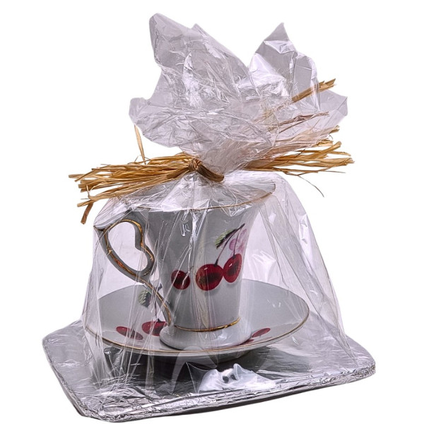 Puodelis su lėkštute (7 cm)