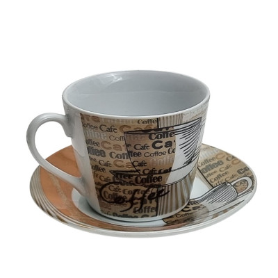 Puodelis su lėkštute (7 cm)