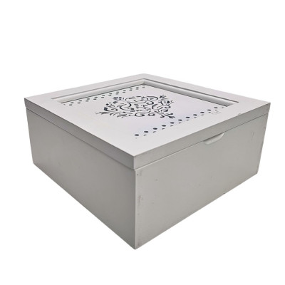 Medinė dėžutė arbatai (18*18 H8 ) 3