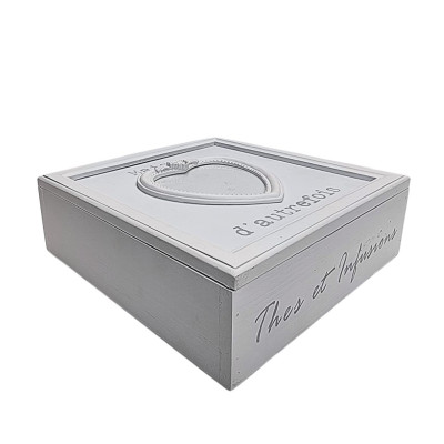 Medinė dėžutė arbatai (24*24 H8) 3