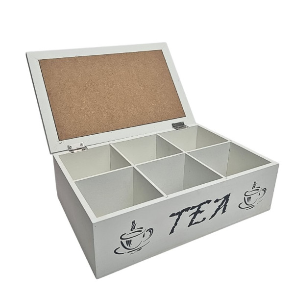 Medinė dėžutė arbatai (25x16x8cm)