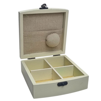 Dėžutė siuvimo reikmenims 40604 (15*14.5 H6.5) 2