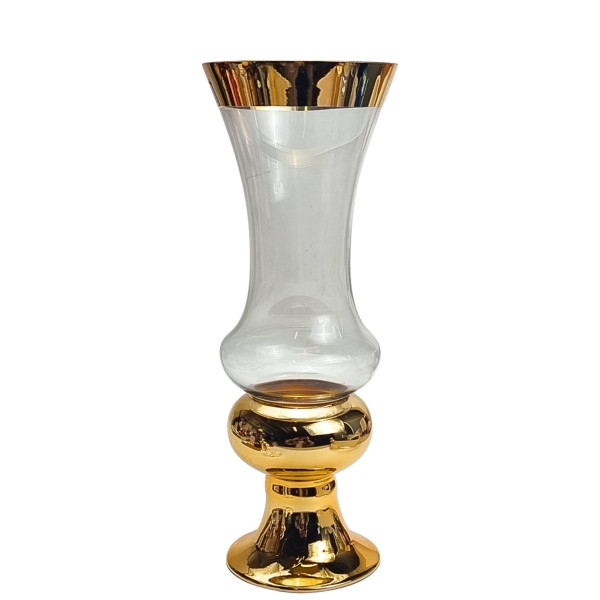 Vaza stiklinė (D13 H35cm)