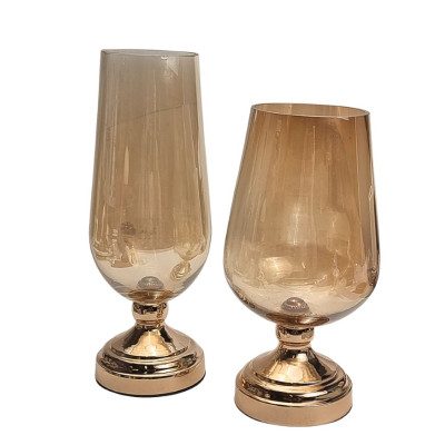 Vaza stiklinė (D12 H33cm) 2