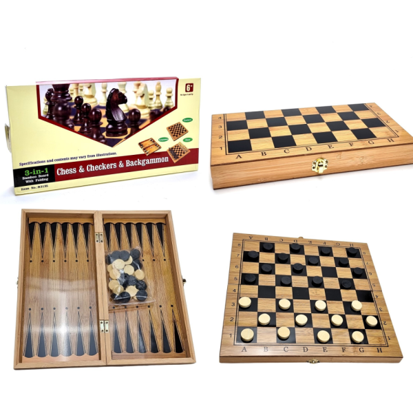 Žaidimas šaškės ir nardai 2in 1