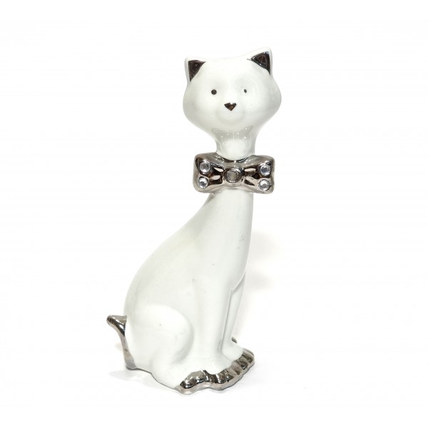 Porcelianinė statulėlė katytė (16 cm)