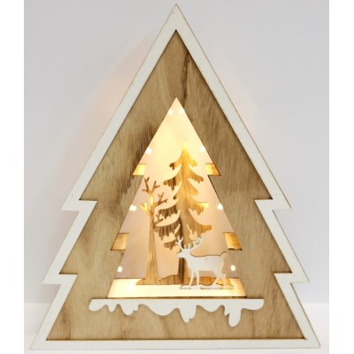 Kalėdinė medinė dekoracija (27x30 cm)