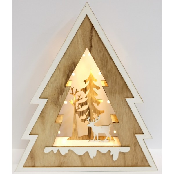 Kalėdinė medinė dekoracija (27x30 cm)