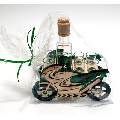 Grafinas su stikliukais motociklas 4