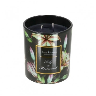 Aromatinė žvakė Home Aroma "Lily & Rosewood" (10 cm) 4
