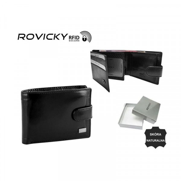 Vyriška piniginė Rovicky RFID (11x9cm)