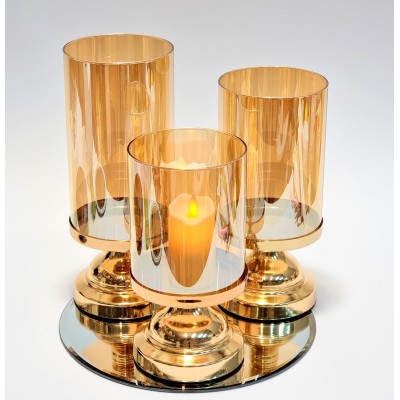 Žvakidė stiklinė (27.5x12 cm) 2