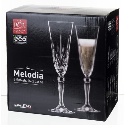 Taurių rinkinys RCR Melodia 6x160ml 2