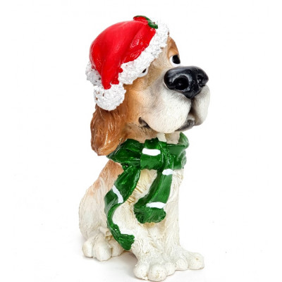 Kalėdinė taupyklė - šuniukas (H17cm) 2