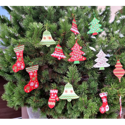 Kalėdinė pakabinama dekoracija (22x20cm) 5