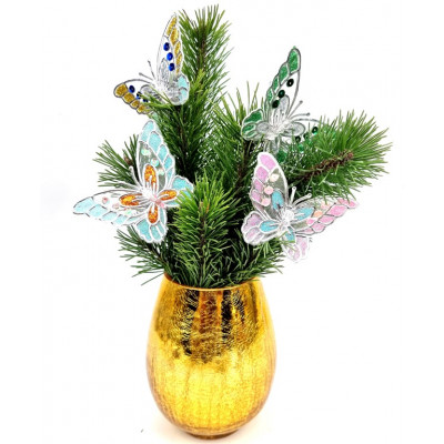 Kalėdinė dekoracija - drugelis (10*7cm) 9