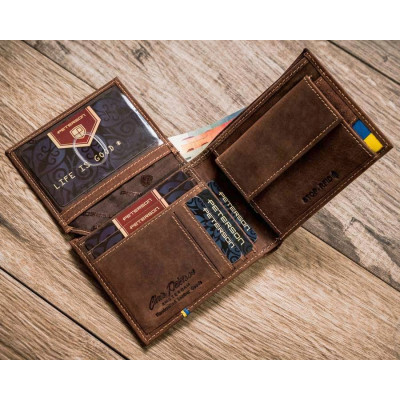 Vyriška piniginė Peterson RFID Ukraina (11*9*2.5cm) 10