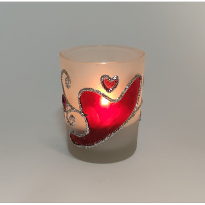 Žvakidė su širdelėmis (6.5cm) 4