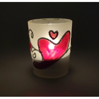 Žvakidė su širdelėmis (6.5cm) 5