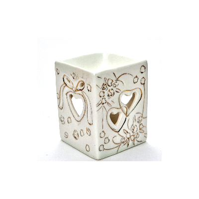 Keramikinė aliejinė žvakidė (7.5*7.5 H9.5cm) 1