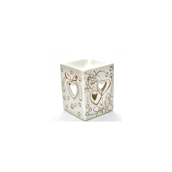 Keramikinė aliejinė žvakidė (7.5*7.5 H9.5cm)