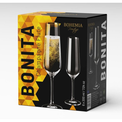 Taurių rinkinys Bohemia Bonita 6x200ml 7