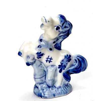Porcelianinė statulėlė arkliukas (9 cm) 2