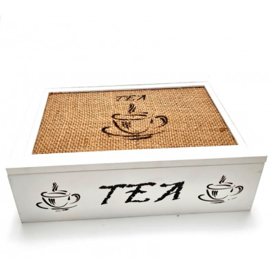 Medinė dėžutė arbatai (25x16x8cm) 1