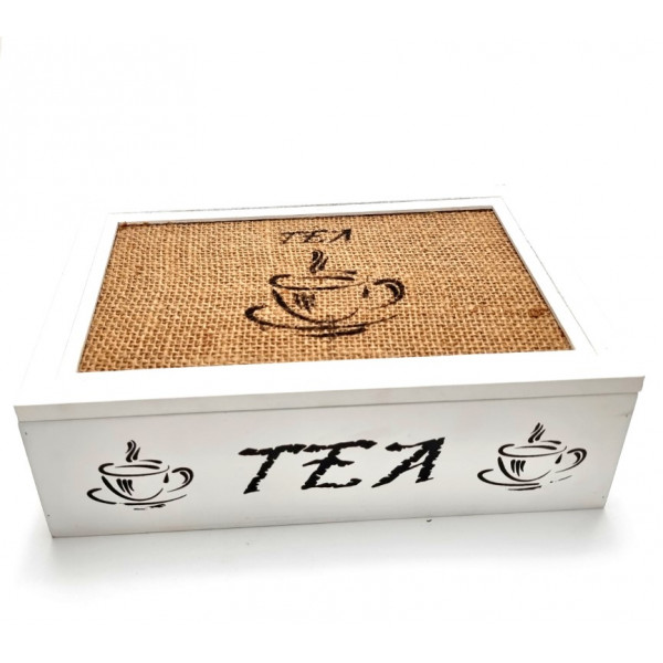 Medinė dėžutė arbatai (25x16x8cm)