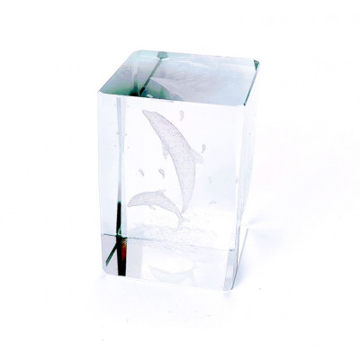 Stiklinis kubas - Delfinai Jūra (4*4 H6)