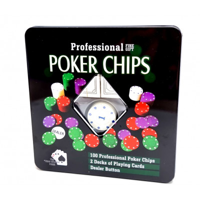 Pokerio rinkinys Poker Chips ( 20*20*5 cm) 2