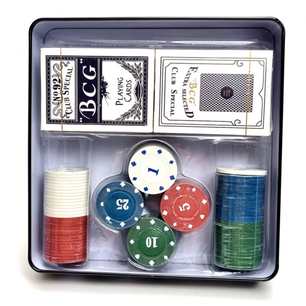 Pokerio rinkinys Poker Chips ( 20*20*5 cm)