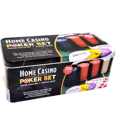 Pokerio rinkinys Home Casino (24*12*9cm) 3
