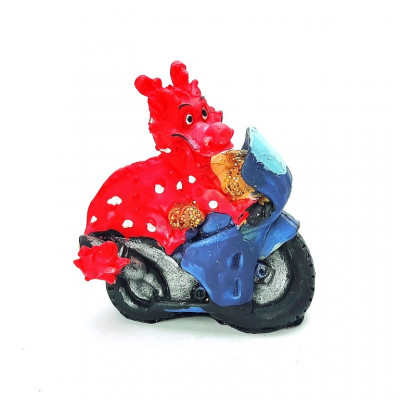 Statulėlė drakonas ant motociklo (6.5*4 H8cm) 3