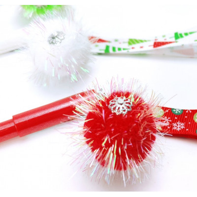 Kalėdinis rašiklis su burbulu (L17cm) 2