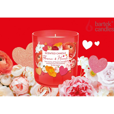 Žvakė aromatinė sojų vaško Bartek Flower Heart (30val.) 5