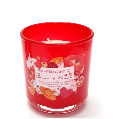 Žvakė aromatinė sojų vaško Bartek Flower Heart (30val.) 2