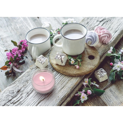 Žvakė aromatinė Bispol Pink flowers (18val.) 5